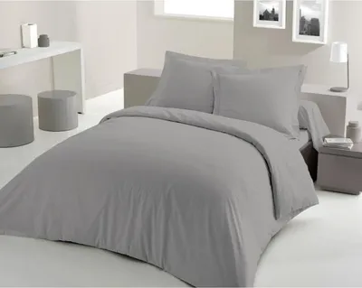 Produktbild von LOVELY HOME DECKENSET – 240 x 260 cm – 100 % BAUMWOLLE – HELLGRAU