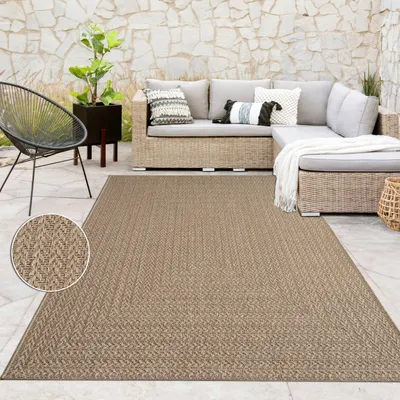 Produktbild von In- & Outdoor Teppich, Terrasse u. Balkon, Wetterfest Einfarbig m. Struktur Grösse 200x290 cm