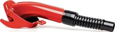 Zdjęcie produktu dla Wylewka do benzyny/diesla bez ogranicznika tankowania dł. 280 mm szer. 68 mm czerwona