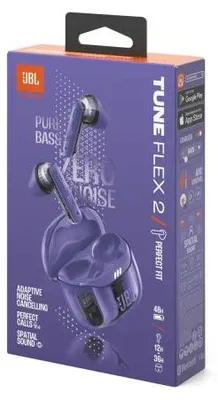 Obrázok produktu pre JBL Tune Flex 2 Ghost Edition, True Wireless Stereo (TWS), 20 - 20000 Hz, Hovor / hudba, Slúchadlá s mikrofónom, Purpurová