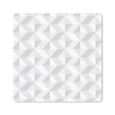 Produktbild von MuchoWow® Mauspad Mousepad Zickzack - Grau - Muster - Geometrie 30x30 cm - Mousepads - Maus Mat - Pad - Mausunterlage - Gaming