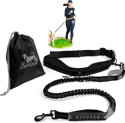 Produktbild von Handsfree Hundeleine - Bungee Hundeleine mit Taillengurt zum Wandern und Laufen mit Hunden