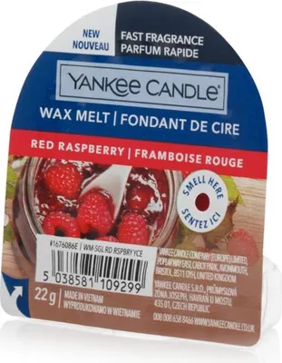 Produktbild von Yankee Candle Red Raspberry, Rund, Rot, Moschus, Zucker, 70 mm, 30 mm, 70 mm