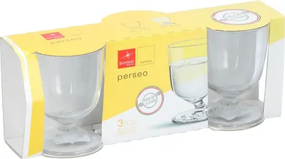 Produktbild von Bormioli Perseo Trinkglas 3 Stück Wasserglas Set 0,26L 8x11cm 26cl