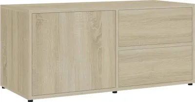 Obrázek produktu pro vidaXL TV skříňka Sonoma dub 80x34x36 cm odvozený výrobek ze dřeva