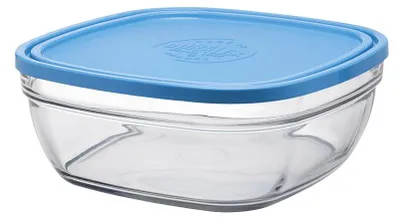 Image de Freshbox - Boite de conservation carrée couvercle bleu 3,1L