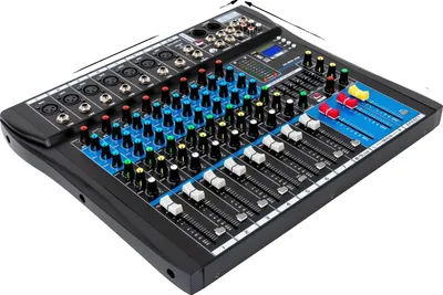 Obrázek produktu pro Audio mixér, 8 kanálů, připojení Bluetooth, černý