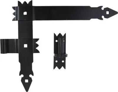 Produktbild von Winkelscharnier "300" schwarz (4 Stk.)