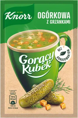 Obrázek produktu pro Knorr Gorący Kubek Ogórkowa Z Grzankami 13 G