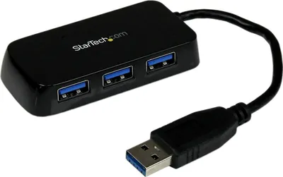 Obrázek produktu pro StarTech.com ST4300MINU3B, USB 3.2 Gen 1 (3.1 Gen 1) Type-A, USB 3.2 Gen 1 (3.1 Gen 1) Type-A, 5000 Mbit/s, Černá, Plast, Výkon