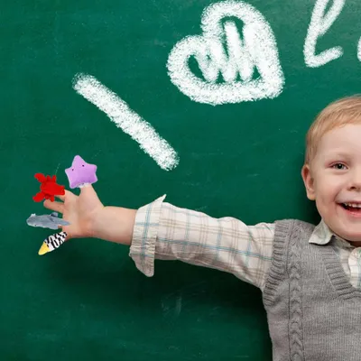Produktbild von 10 Stück/Set Meerestier-Fingerpuppen für Kinder, Cartoon-Plüsch, pädagogisches Handspielzeug