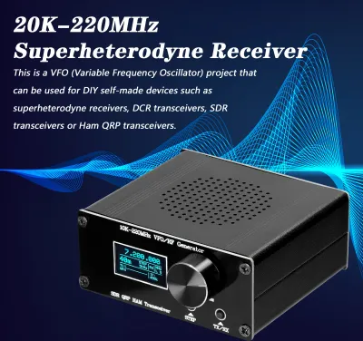 Zdjęcie produktu dla odbiornik superheterodynowy 20K-220MHz Software Defined Radio HAM QRP Transceiver RF Generator VFO Radio Debugger