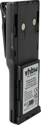 Produktbild von vhbw Akku kompatibel mit Motorola CP450, GP88, GP300, GP600, GP308, CP450LS, CP250 Funkgerät, Walkie Talkie (1800 mAh, 7,5 V, NiMH) + Gürtelclip
