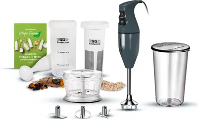 Das Stabmixer-Set Unold ESGE-Zauberstab E 120 Select + Magic Fusion Anthrazit beinhaltet einen Schne