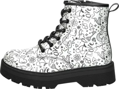 Image de Skechers Gravlen Hi  Veterschoen hoog - Zilverkleur - Maat 29