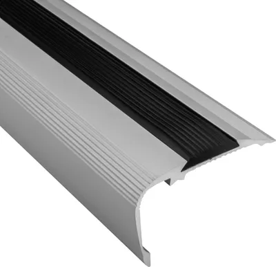 Produktbild von Alu Treppenkantenprofil Stufenprofil Leiste silber matt T52mm H33mm L2,7m