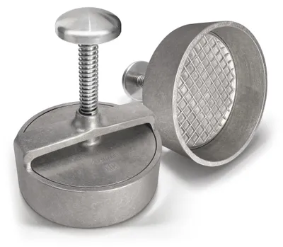 Hamburgerpresse aus Aluminium, Ø 125 mm, Antihaftbeschichtung