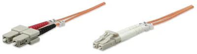 Produktbild von INTELLINET LWL Anschlusskabel LC/SC 2m  Multimode OM2 orange