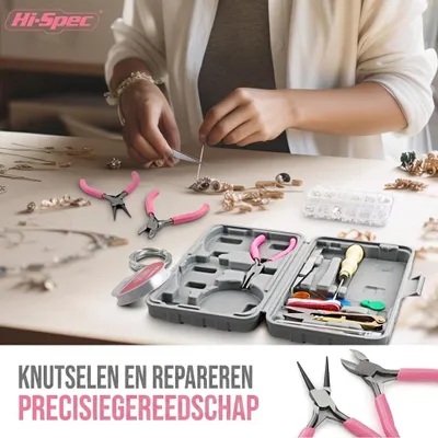 Image de Kit de création de bijoux - Perles, fermoirs et outils