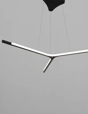 Produktbild von Nova Luce ODERICK LED Pendelleuchte Schwarz 44W Warmweiss 182x102cm 9100145