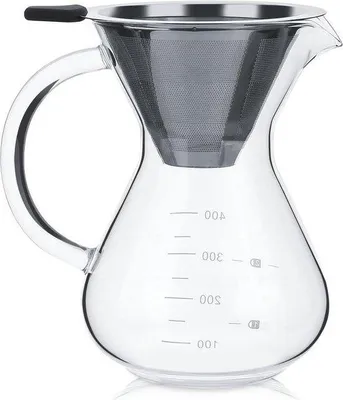 Zdjęcie produktu dla Ekspres do kawy – 400 ml – szklany filtr – filtr do kawy.