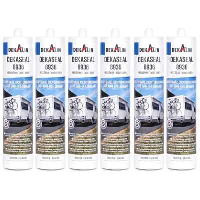 Produktbild von 6x Dekalin Dekaseal Dichtstoff 8936 hellgrau 290ml dauerelastisch Neu &