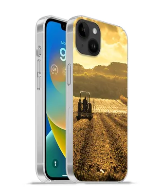 Produktbild von MuchoWow® Handyhülle Schutzhülle Hülle für Apple iPhone 14 Plus - Soft case Traktor - Bauernhof - Berg Silikon Softcase Handy Hülle - Abbildung