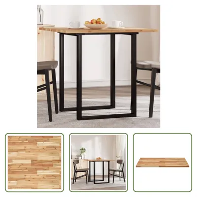 Produktbild von The Living Store Tischplatte Quadratisch 80x80x2 cm Massivholz Akazie