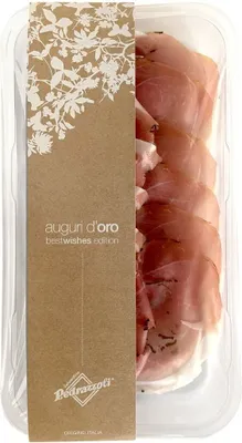 Produktbild von RIPPENSCHINKEN MIT Trüffel (PROSCIUTTO CRUDO AFFINATO AL TARTUFO) GLUTENFREIE -SCHEIBEN 50 g - PRIMAVERA
