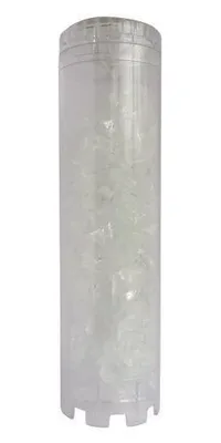 Produktbild von AQUAWATER – 104987 – Kalkfilterkartusche mit Polyphosphatkristallen – Für Waschbecken in Standardgröße (9 3/4 Zoll), zum Schutz von Geräten und Haut vor den schädlichen Auswirkungen des im Leitungswasser enthaltenen Kalks – Lebensdauer: 12 Monate (1 Jahr) – Hergestellt in Frankreich