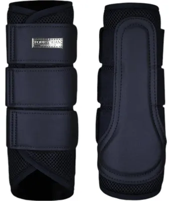 Zdjęcie produktu dla Equestrian Stockholm – getry Classic Mesh Boots w kolorze Midnight Blue – getry do ujeżdżania, rozmiar S
