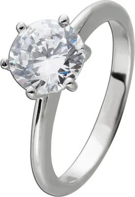 Produktbild von Solitärring Silber 925 Zirkonia 2.00ct. Verlobungsring Trauring 18
