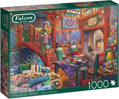 Immagine prodotto di Jumbo 11285 Falcon - The Quilt Shop Puzzle da 1000 pezzi