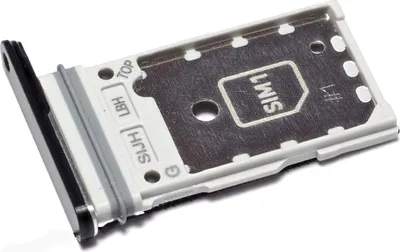 Produktbild von Simkartenhalter passend für Samsung Galaxy S22 Ultra 5G (SM-S908B/DS, Dual-SIM), Serviceware, Graphitgrau