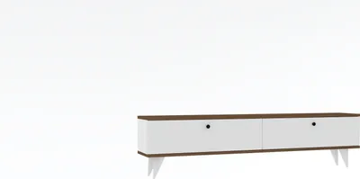 Produktbild von Skye Decor, Paris - White, Walnut, TV-Schränke, Weiß, 160 x 35 x 25 cm