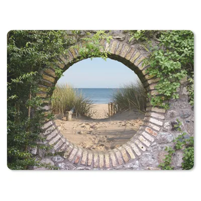Produktbild von MuchoWow® Mauspad Mousepad Aussicht - Strand - Düne - Sommer 40x30 cm - Mousepads - Maus Mat - Pad - Mausunterlage - Anti Rutsch
