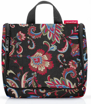 Produktbild von reisenthel toiletbag, Kulturbeutel, Kosmetiktasche, Paisley Black, 3 L, WH7064