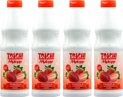 Produktbild von Dessert-Soße-ERDBEERE Topping-Eis-Sauce von TOSCHI 4x 1KG