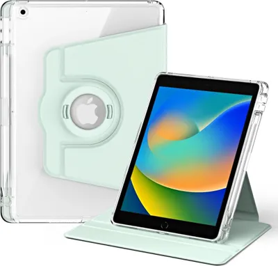Produktbild von iPad 10.2 Hülle - 360° Rotating Folio Klapphülle mit Schlaf/Wach-Funktion - Grün