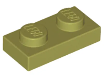Produktbild von Lego® 250x 1x2 Platten 3023 - Plate Olivegrün - Olive Green