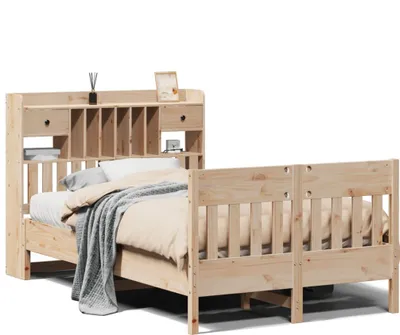 Obrázek produktu pro vidaXL Postel z masivu bez matrace 135x190 cm borovice