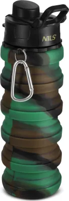 Produktbild von Faltbare Silikon-Trinkflasche 500ml NC4106 Grün