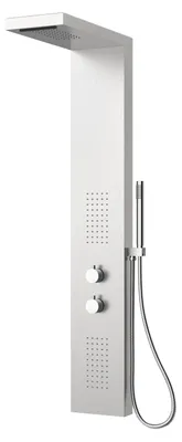 Obrázek produktu pro Sprchový set Marwell sprchová armatura Essenza chrom 125x20 cm - dešťová sprcha - ruční sprcha s hadicí