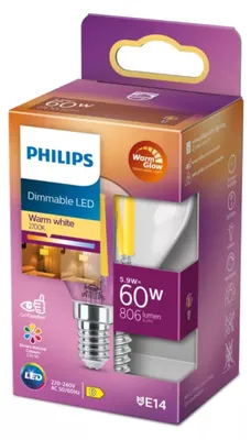 Produktbild von Philips 32459600 Philips LED Tropfenlampe E14 warmweiß