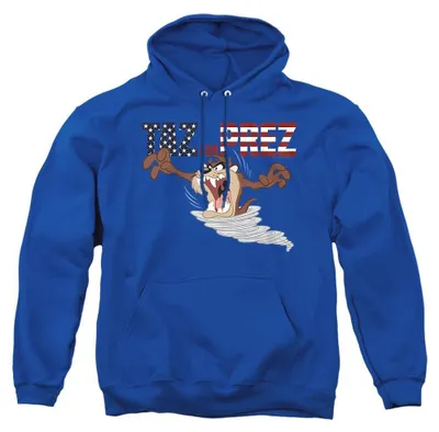 Productafbeelding van Looney Tunes - "Taz For Prez" Hoodie voor heren/dames, uni model, TV37710 (maat L) (koningsblauw)