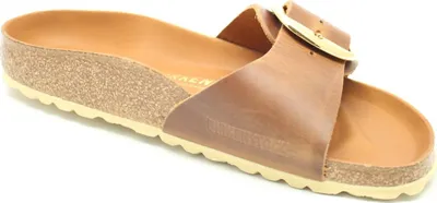 Produktbild von Birkenstock Damen Pantoletten Madrid Big Buckle braun Leder 38