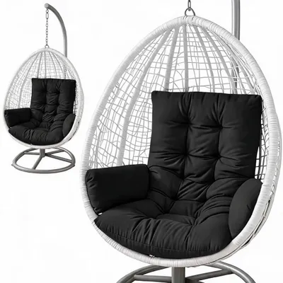 Immagine prodotto di Solidchoice - Cuscino per sedia a dondolo da giardino con schienale