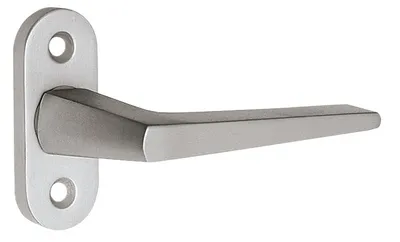 Zdjęcie produktu dla klamka okienna edi 1512/0000 Alu.F2/nikiel srebrny stojak 35mm - 1512/0000/02