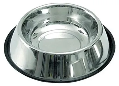 Produktbild von Kerbl Edelstahl Hundenapf rutschfest 2800 ml