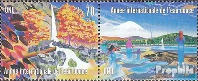 Produktbild von Briefmarken UNO - Genf 2003 Mi 470-471 Paar (kompl. Ausg.) postfrisch Jahr des Süßwassers